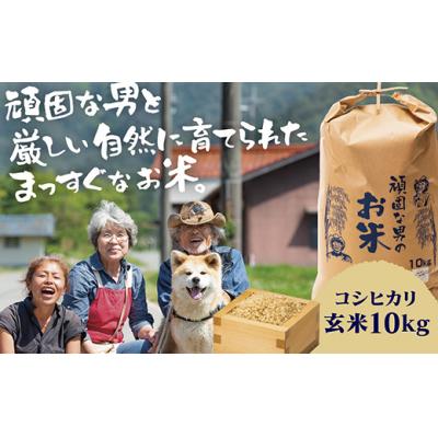 ふるさと納税 山口市 頑固な男のお米(コシヒカリ)玄米10キログラム D365