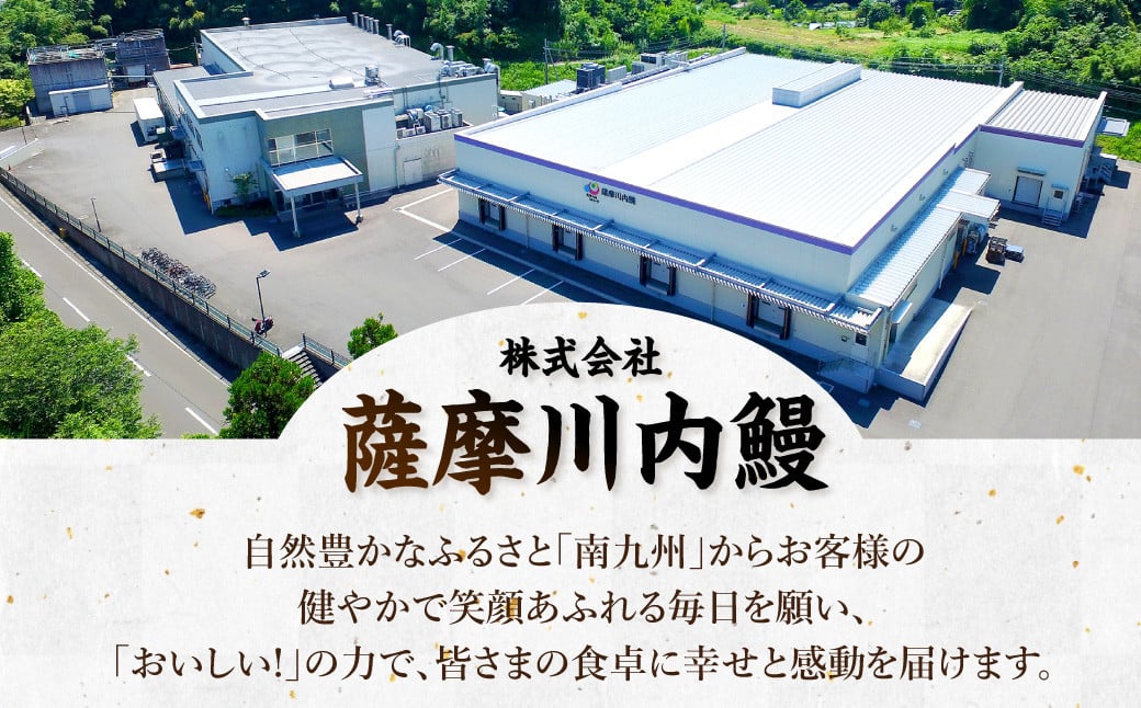 ASR-2023 鹿児島県産うなぎ蒲焼ｶｯﾄ 3人前 約225g(約75g×3袋)