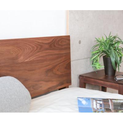 ふるさと納税 旭川市 旭川家具山室家具製作所LINEA(リネア)セミダブルベッドウォールナットNo.107_01972 |  | 02