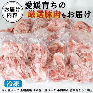 国産豚肉 せと風ポーク 五明農場 ふれ愛・媛ポーク 小間切れ 切り落とし 1.8㎏ ① 【SC010】