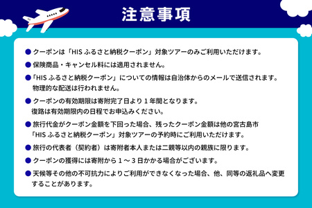 HISふるさと納税クーポン（沖縄県宮古島市）【300,000円分】