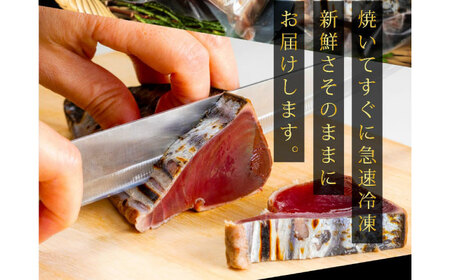 【6回定期便】規格外カツオたたき 約600g＋真鯛漬け丼の素 約80g×5パック 【興洋フリーズ株式会社】[ATBX120]