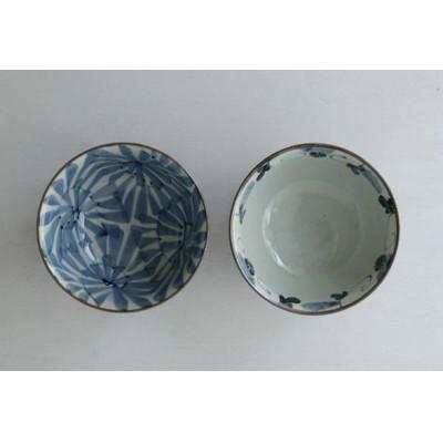 ふるさと納税 長崎県 【波佐見焼】φ15×7.5cm手描き丼2柄2個組 古染紋　 1 20583 |  | 02
