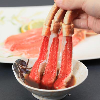 ふるさと納税 網走市 カット済み　生冷ずわい蟹しゃぶしゃぶセット　1kg
