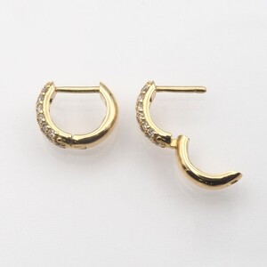 K18 0.20ct ダイヤモンド ピアス　FFP-000337