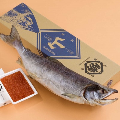 【お歳暮のし】 鮭の山漬(塩鮭)といくらの親子セット【3L】製品重量:3.3kg以上・いくら430g【配送不可地域：離島】【1464598】