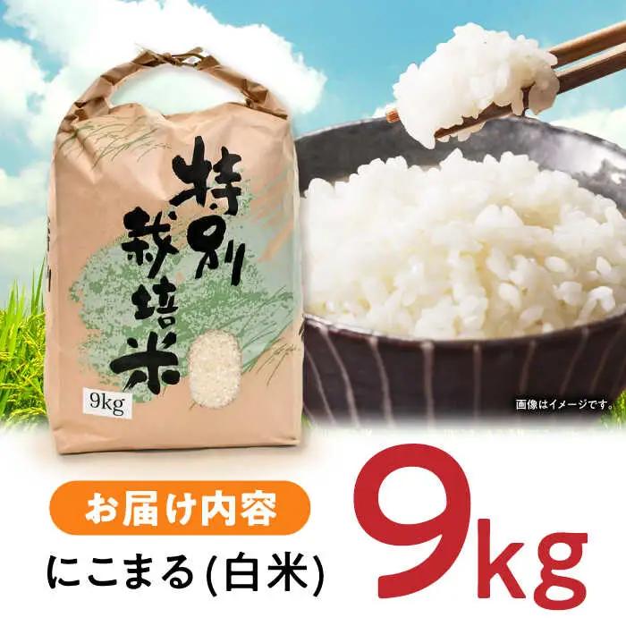 【R7年産】九州のこだわり「にこまる」白米 9kg / 米 こめ コメ お米 おこめ 白米 精米 白ご飯 にこまる 長崎県産 / 諫早市 / 上島農産 [AHAS001]