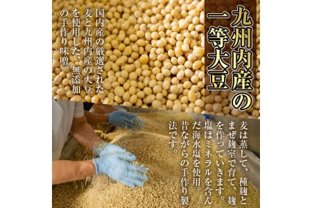 s050 鹿児島県産さつまみそ美人(900g×10袋・計9kg)全て国産原材料を使用した手作りの麦味噌のセット！【Helloさつま】