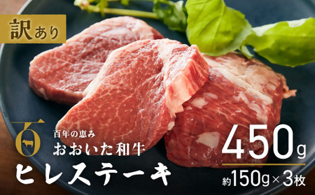 (スピード発送)おおいた和牛ヒレステーキ450g|ヒレ