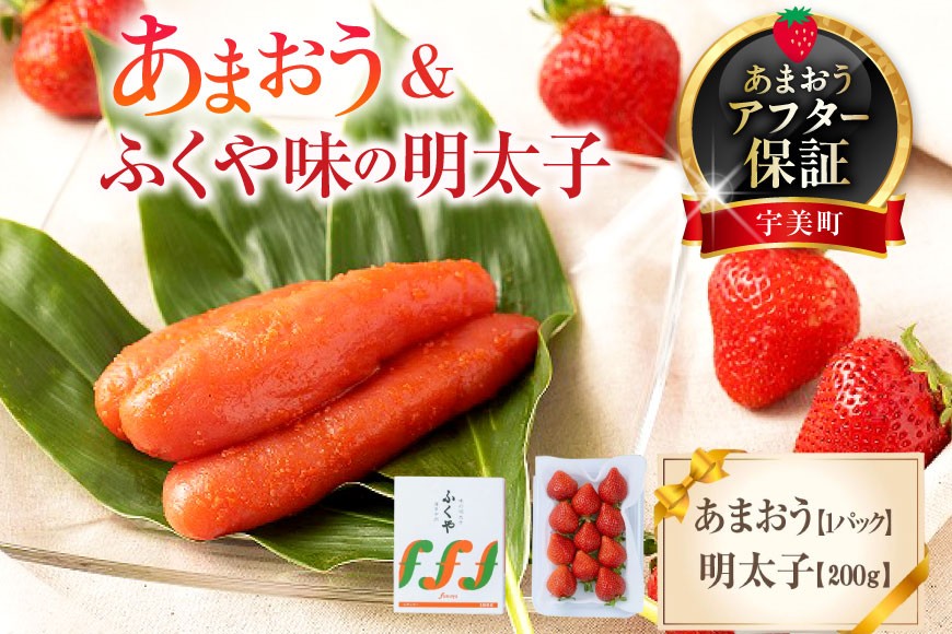 
                  いちご 明太子 セット 福岡産あまおう 1パック 250g ふくや 味の明太子 200g 【期間限定発送】 [南国フルーツ 福岡県 宇美町 um40azo970036] 詰め合わせ 先行予約 あまおう イチゴ 苺 フルーツ 果物 果実 甘い あまい ふくや 辛子明太子 めんたいこ
                