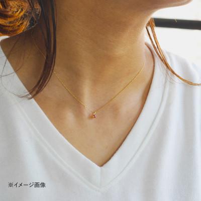 ふるさと納税 大津市 【8月誕生石 ペリドットネックレス】SILVER925 K18ゴールドプレーティング 長さ40cm |  | 03