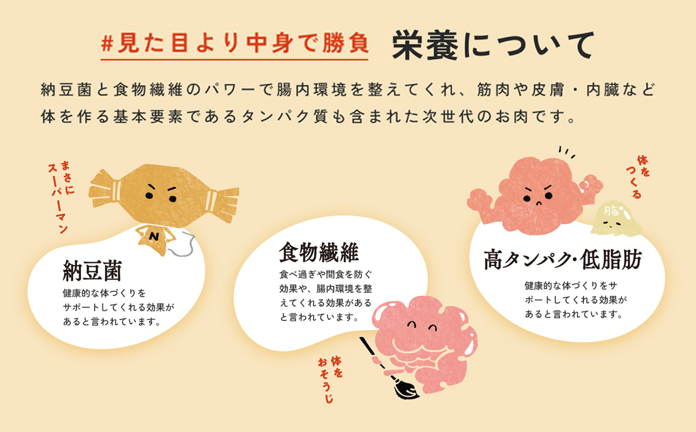 なっと肉3パック入り（1パック100g）タレ付き 広島県福山市/一永堂株式会社 代替肉 大豆ミート 大豆肉 ソイミート 納豆 なっと肉 発酵食品 冷凍 高タンパク [BAHI001]