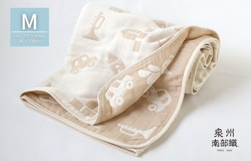 【babybear】泉州南部織 6重ガーゼハーフケット（ベージュ）＜スピード発送＞