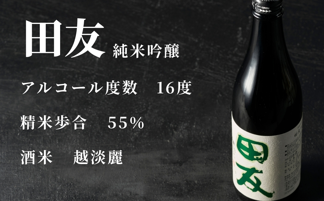 【登録店舗限定】日本酒 田友  純米吟醸と特別純米 720ml×各1本 高の井酒造 | 雪中貯蔵酒発祥蔵 清酒 お酒 地酒 お取り寄せ おすすめ 贈り物 贈答 プレゼント ギフト 父の日 新潟県 小千