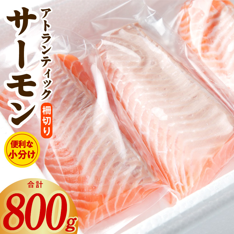 アトランティックサーモン 800g ポーション 柵 小分け 015B349