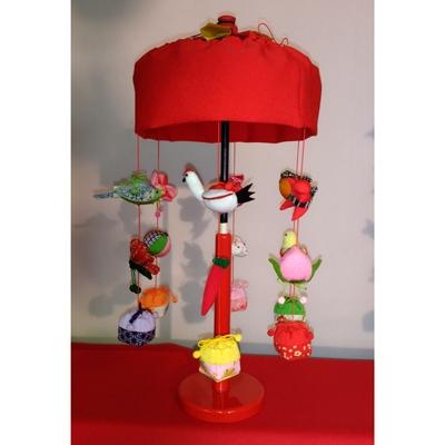 ふるさと納税 酒田市 日本三大吊るし飾り「傘福・朱」(直径20cm)