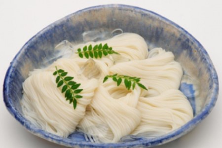 国産原料100％使用　淡路手延べそうめん「うずしおの華」32把　木箱入り