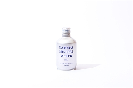 【全12回定期便（2ヵ月に1回）】Justice ナチュラルミネラルウォーターアルミボトル缶290ml×24本入り【 水 天然水 ミネラルウォーター 24本入り 防災 神奈川県 山北町 】