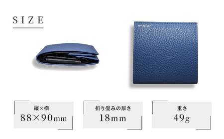 二つ折り財布 ブラック 革財布 小さい縦づかい財布