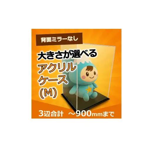 背面ミラーなし 展示用アクリルケース（M）／3辺合計 900mmまでのサイズオーダー