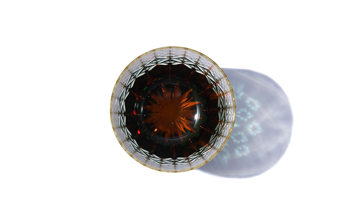 No.294 伝統工芸士作・江戸切子 ／ ロックグラス グラス 酒器 杯 盃 さかずき きりこ キリコ 工芸品 伝統工芸 伝統的 ガラス工芸 硝子 埼玉県
