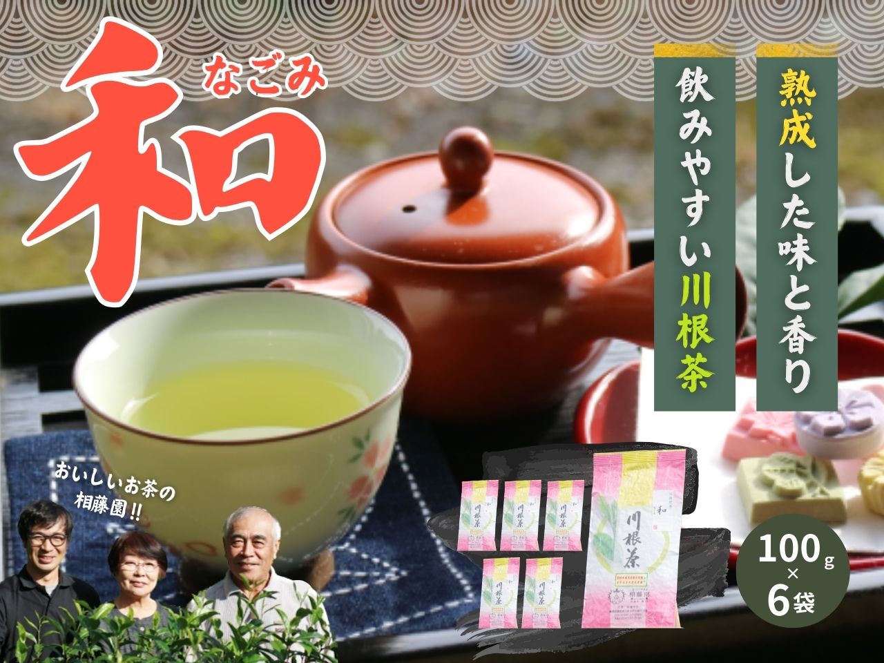 【ふるさと納税】お茶 静岡 緑茶 / おいしい川根茶「和（なごみ）」セット