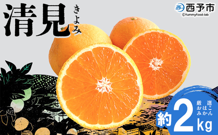 ＜おはこやがつくる 清見 約2kg（L～3Lサイズ）＞ 果物 フルーツ 柑橘 清見タンゴール みかん 特産品 西宇和 愛媛県 西予市【常温】『2026年3月上旬～3月下旬迄に順次出荷予定』MOK0020