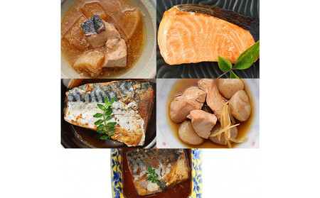 日常常温食「うちのや」 新お魚おかず 5品目×10セット【おかず】