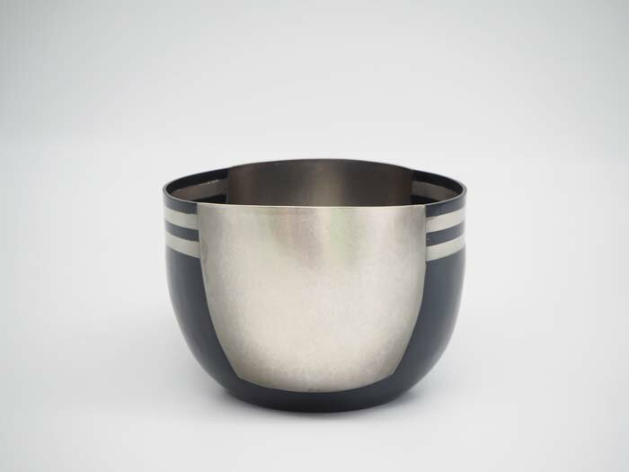 【ふるさと納税】 赤銅銀接合器 ／ 地金 縞文様 鍛金 埼玉県 特産 No.476