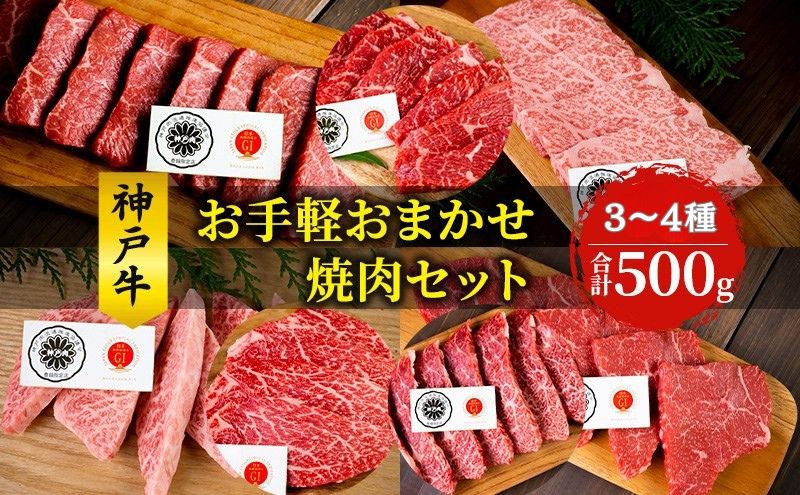
神戸牛 お手軽おまかせ 焼肉セット 500g 牛 牛肉 お肉 肉 和牛 黒毛和牛 焼肉 焼き肉 セット キャンプ BBQ アウトドア 【 赤穂市 】
