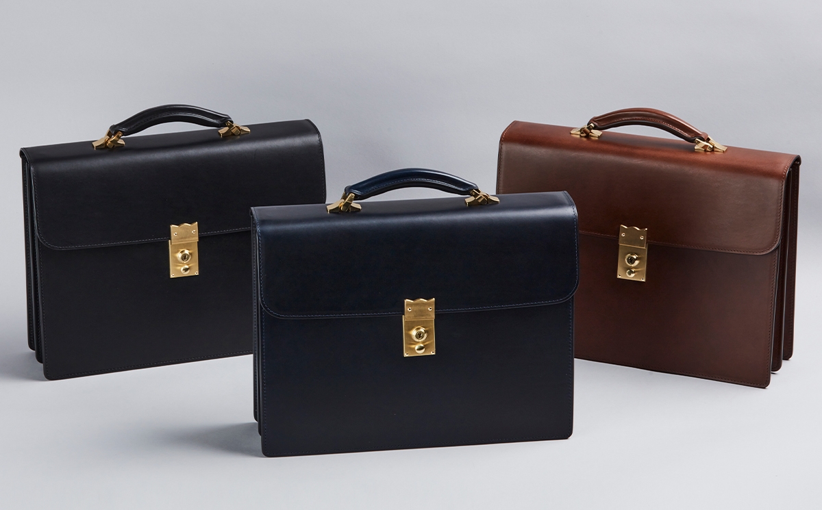 
            冠式ビジネスバッグ(A4 2気室)【0969-2-BTL】｜革製品 レザー 国産 [0974-0978]
          