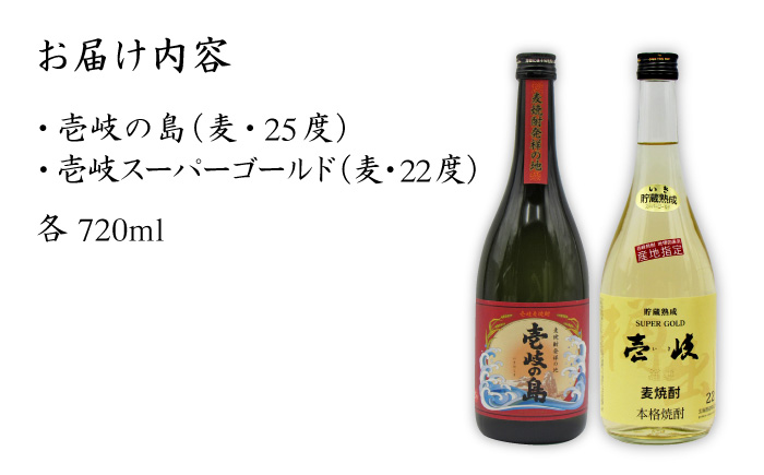 【お中元対象】壱岐の島 25度と壱岐スーパーゴールド22度のセット [JDB048] のし ギフト