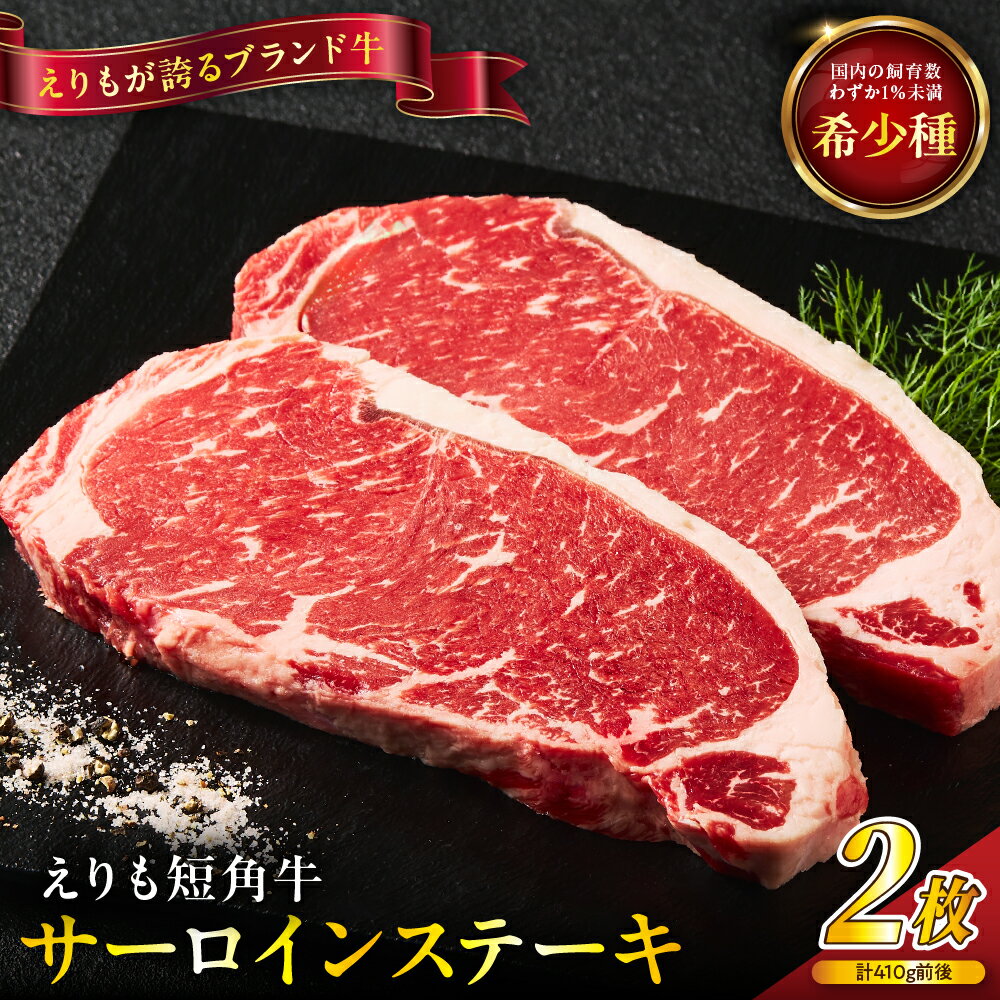 【ふるさと納税】【えりも短角牛】サーロインステーキ / 希少 赤身肉 ヘルシー スローフード サーロイン サーロインステーキ 和牛 牛肉 肉 ビーフ ステーキ肉 お取り寄せ 冷凍 国産 北海道産 えりも町
