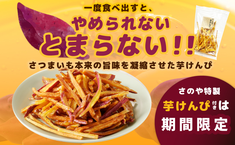 【期間限定】芋匠さのやの大人気お芋チップス3種＋芋けんぴ小50g付き 010B1835