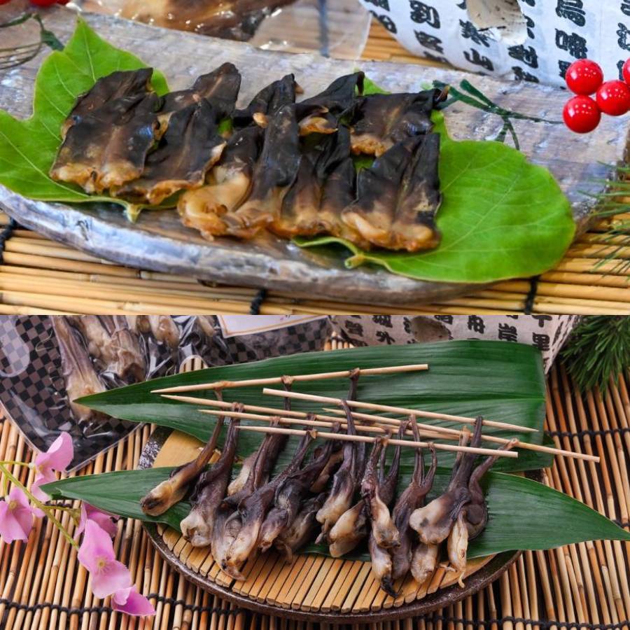 ＜岬水産＞【伊勢神宮外宮品】天然「とり貝」干物2種セット（串干し・平干し）