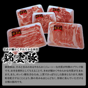 お米育ちの錦雲豚　ご自宅用1.5kgセット　FN0902