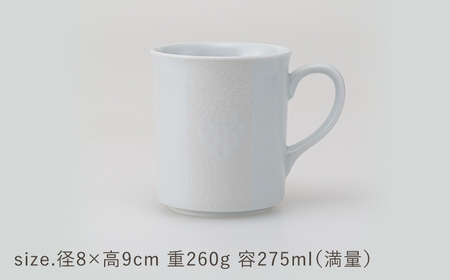 【波佐見焼】苺ミルク マグカップ 〈白〉 2点セット【西海陶器】[OA474]