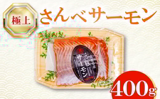 さんべサーモン 400g【サーモン 400g フィレ サーモントラウト ニジマス サーモン さけ シャケ しゃけ sake 生食用 刺身 お刺身 刺し身 魚介類 海鮮 冷凍 真空パック】