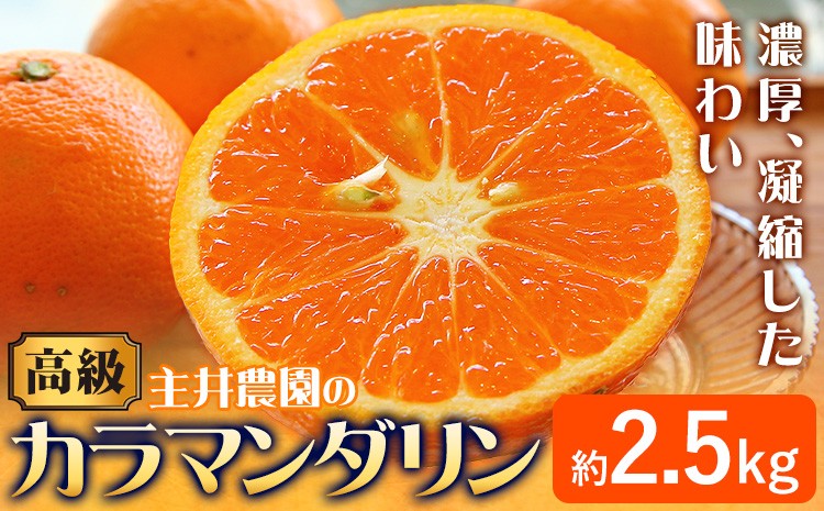 
                  先行予約 高級カラマンダリン約2.5kg 主井農園《4月上旬-5月中旬頃出荷》 和歌山県 日高町 カラマンダリン みかん 高級 果物 送料無料
                