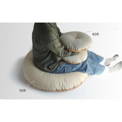 ふるさと納税 江東区 丸座布団　コルクレザー生地　40R 　40cm　(ツムギクロス:茶) 【kt031-004-12】 |  | 03
