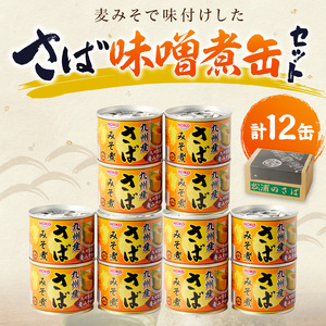缶詰 サバ缶（味噌）12缶セット 缶詰 鯖 さば【B2-110】