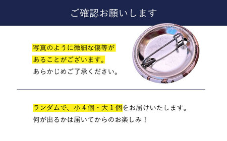 お楽しみ ちかまるくん 缶バッジ (ランダム5個)  ご当地缶バッジ  [DAB046]