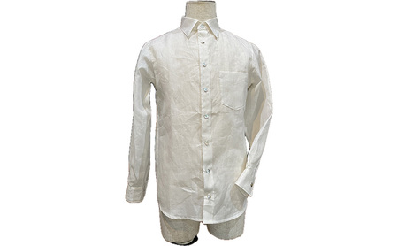 雪さらし体験【メンズシャツ】ファッション 男性 メンズ 洋服 シャツ からむし生地 涼感 通気性 漂白 殺菌 体験型 冬 雪 信濃川 新潟県 十日町市 Sサイズ