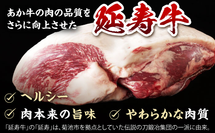熊本県産 延寿牛 あか牛 モモ ブロック 約 500g【有限会社 九州食肉産業】 [ZDQ081]