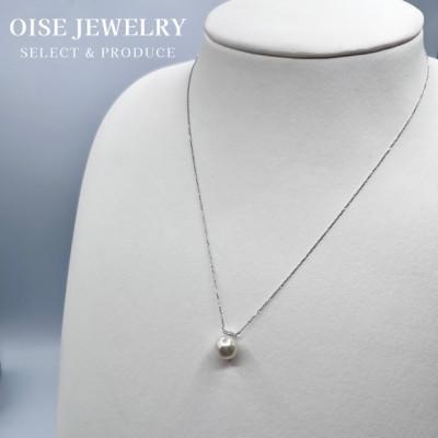 ふるさと納税 伊勢市 PT900/850　ダイヤモンド0.2ct　アコヤ真珠ペンダント　8.0mmUP 1710 |  | 03