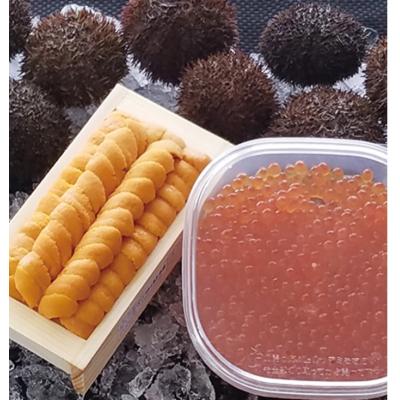 ふるさと納税 根室市 エゾバフンウニ100g×1折、いくら醤油漬け150g×1P D-71059