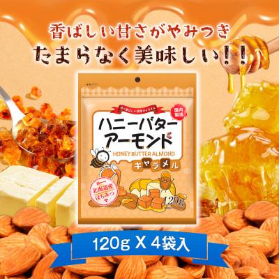 ふるさと納税 安中市 ハニーバターアーモンドキャラメル 480g(120g×4袋) |  | 01