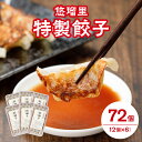 【ふるさと納税】国産野菜 宮崎県産 人気ラーメン店 豚肉 悠瑠里 特製 餃子 72個 秘伝 ラーメンダレ おかず おつまみ おすすめ 加工品 冷凍 惣菜 宮崎県 宮崎市 送料無料