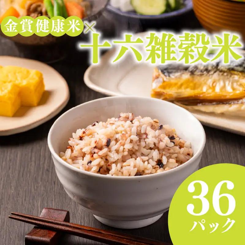 【金賞の一膳】十六雑穀米 パックご飯 120g×36個 低GI 腹持ち抜群 雑穀
