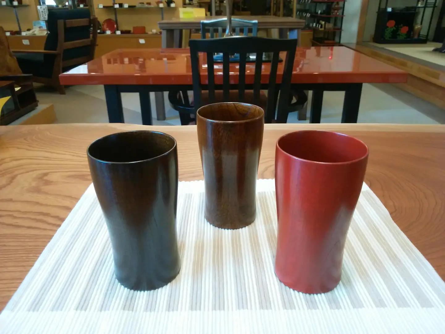 ≪木曽漆器≫ 缶ビール 丸ごとカップ スリ